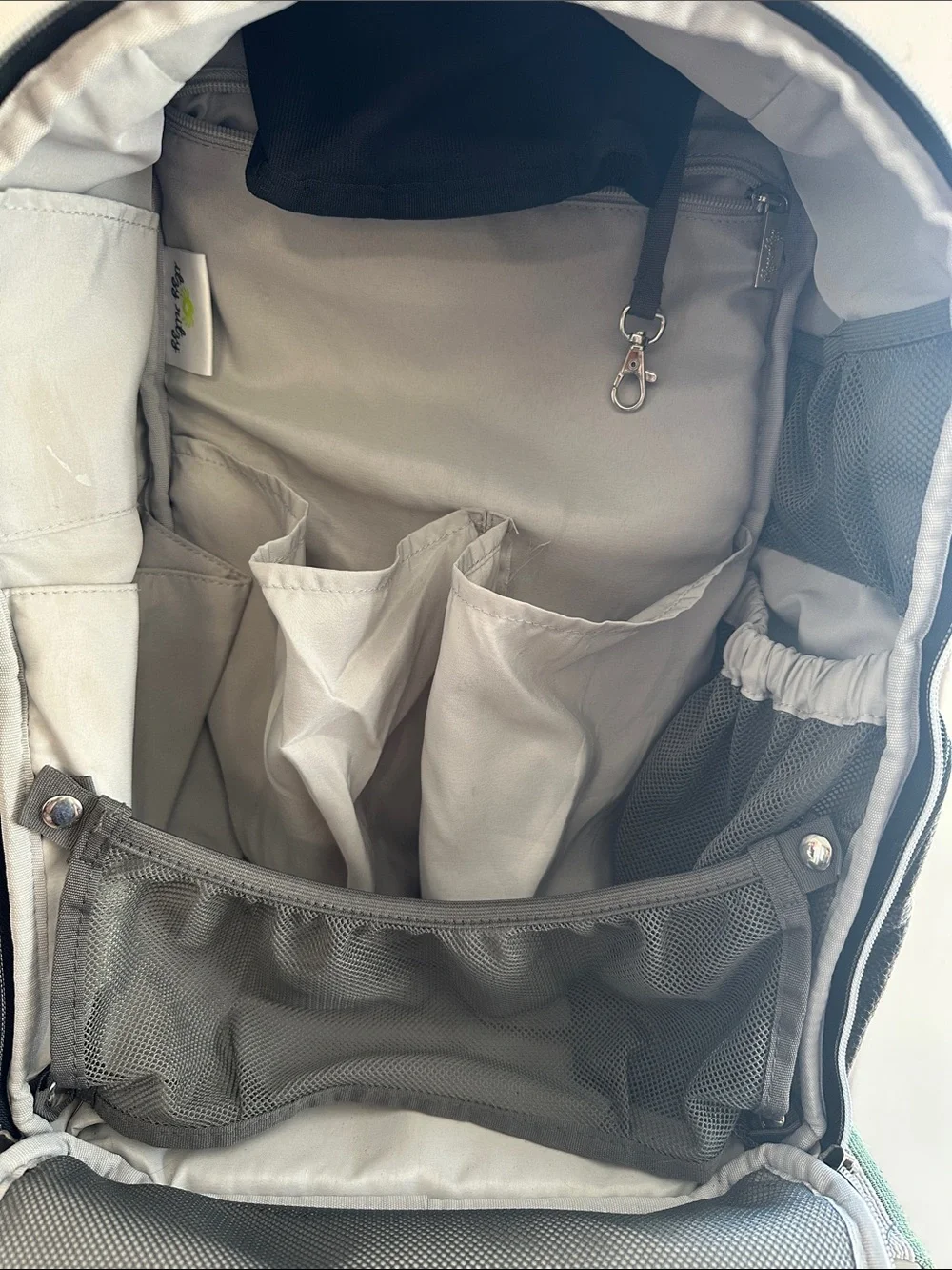 Itzy Ritzy Black Men's Backpack with Dual Front Flap Pockets